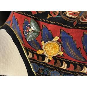 Vintage Turtle Brooch Pin | Enamel & Gold Finish | Trending Maximalist Jewelry